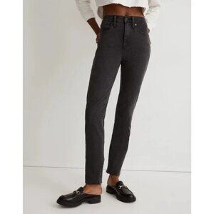 Madewell Stovepipe Straight Slim Leg Charcoal Black High Rise Size 25